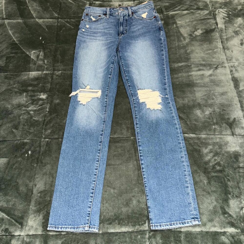Madewell The Perfect Vintage Jeans Women’s 25T Blue‎ Denim Distressed Light Wash